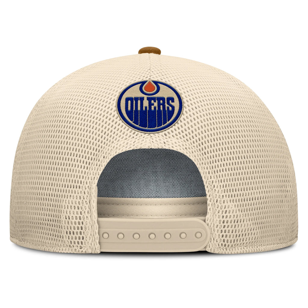 Fanatics Edmonton Oilers Heritage Fetch A-Frame Trucker Adjustable Hat