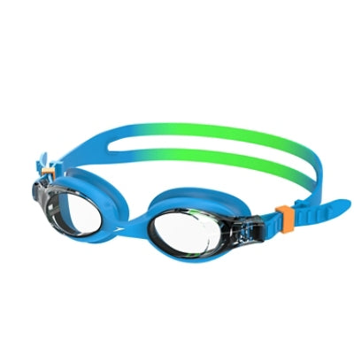 Speedo Youth Skoogles Goggle - AZURE BLUE/FLURO GREEN/FLURO ORANGE/CLEAR