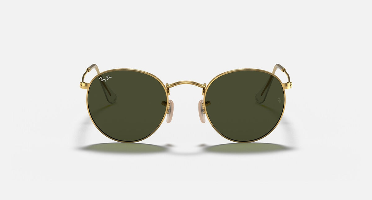 Ray-Ban Round Metal - Polished Arista Gold / G-15 Green 47mm, front