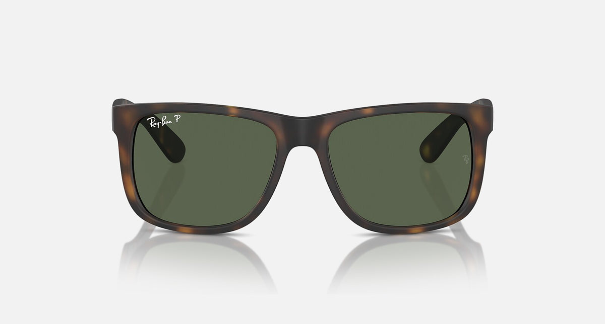 Ray-Ban Justin Classic Polarized - Matte Havana / Dark Green Polarized, front
