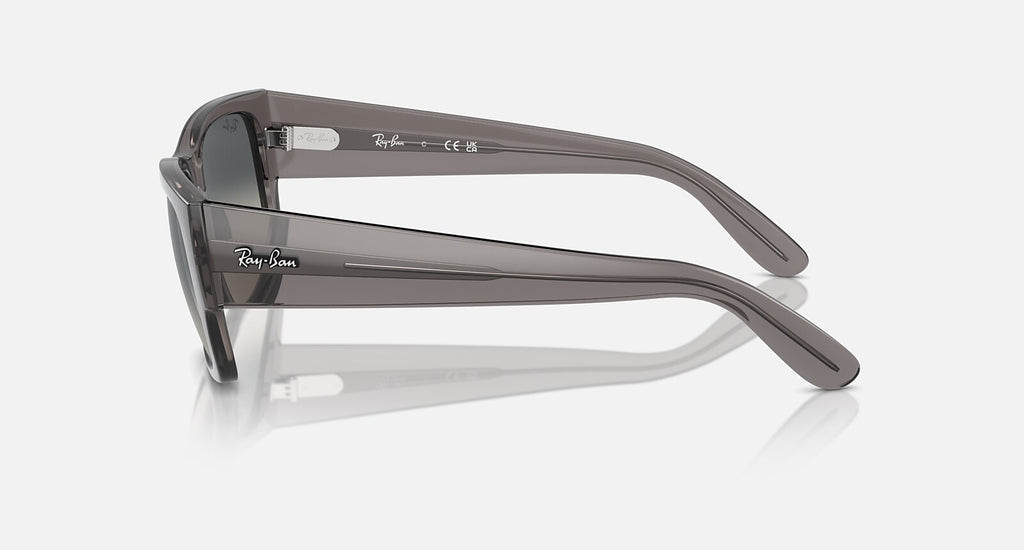 Ray-Ban Carlos - Polished Opal Dark Grey / Grey, side view