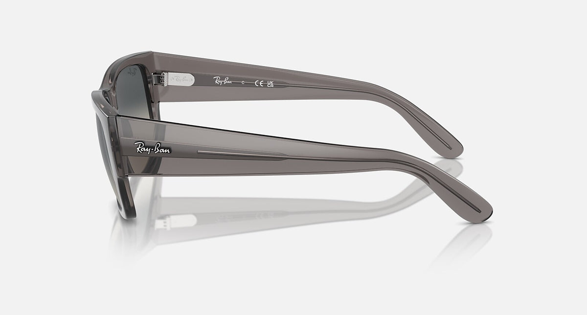 Ray-Ban Carlos - Polished Opal Dark Grey / Grey, side view