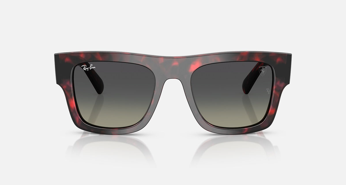Ray-Ban RB2217M Scuderia Ferrari Collection - Polished Red Havana Frame / Grey Gradient Lenses, front