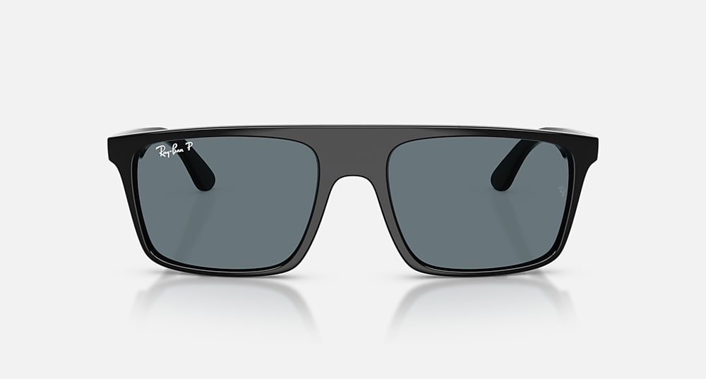 Ray-Ban RB2222F - Polished Black/Dark Blue Polarized