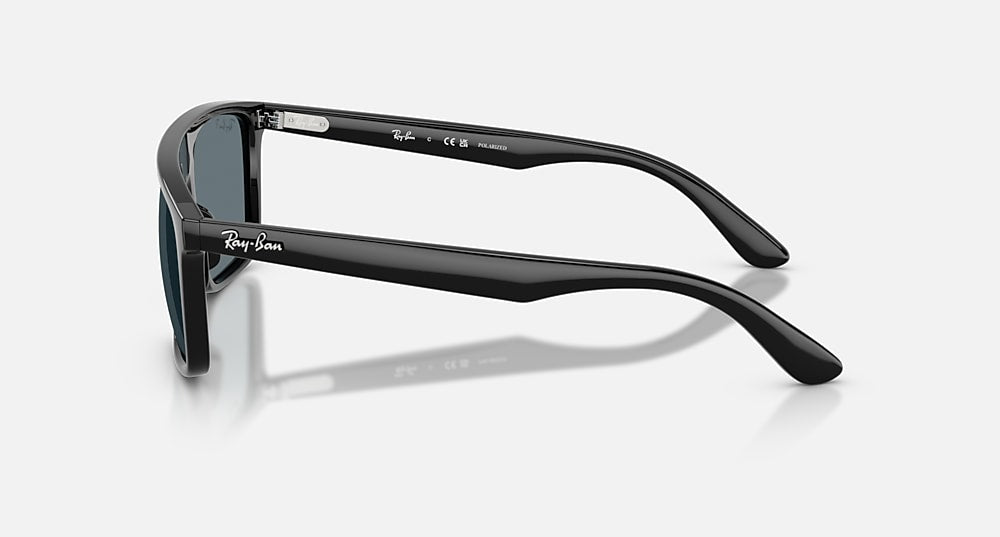 Ray-Ban RB2222F - Polished Black/Dark Blue Polarized