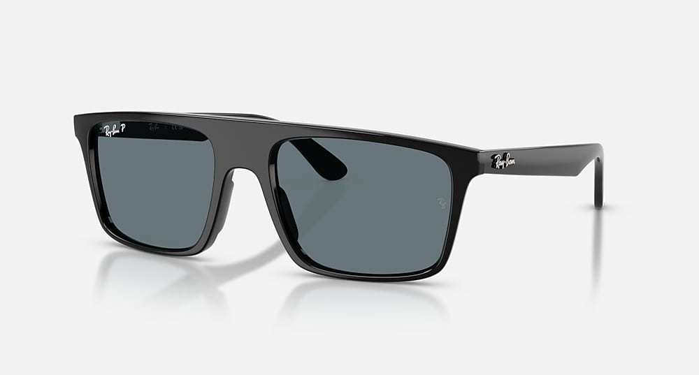 Ray-Ban RB2222F - Polished Black/Dark Blue Polarized