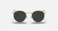 Ray-Ban Round Metal - Polished Gold / Black Polarized, front