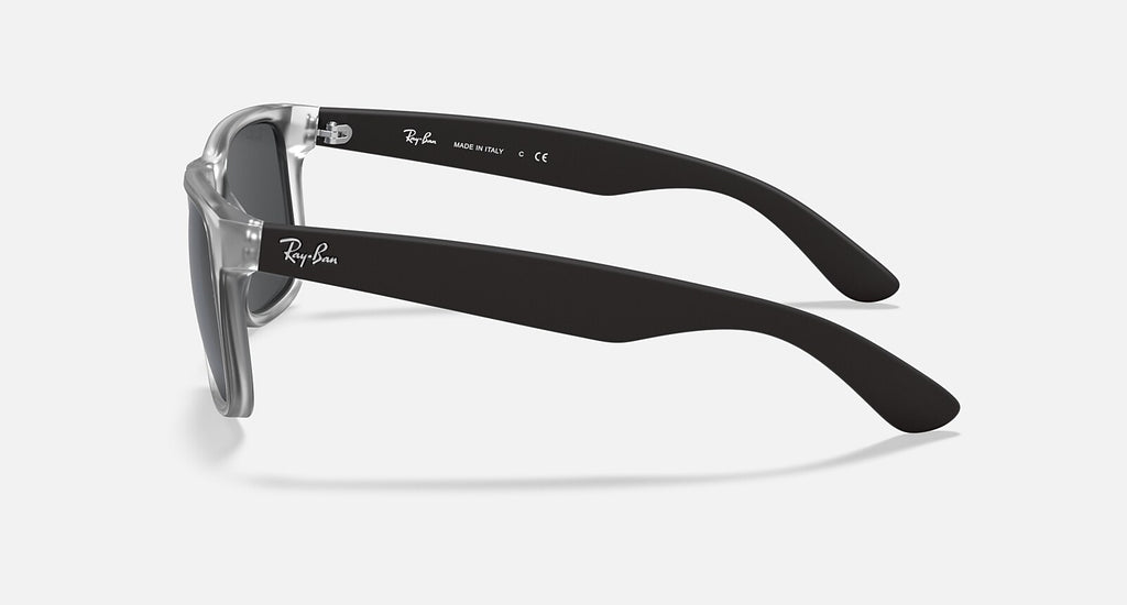 Ray-Ban Justin Classic - Matte Transparent / Grey, side view