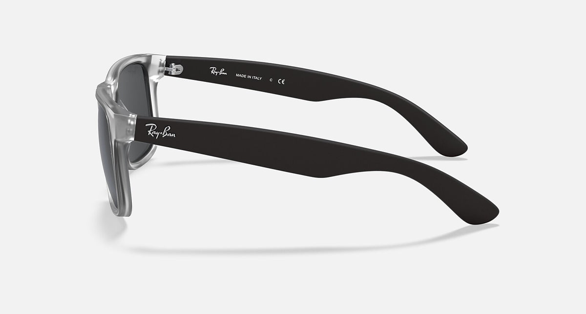 Ray-Ban Justin Classic - Matte Transparent / Grey, side view