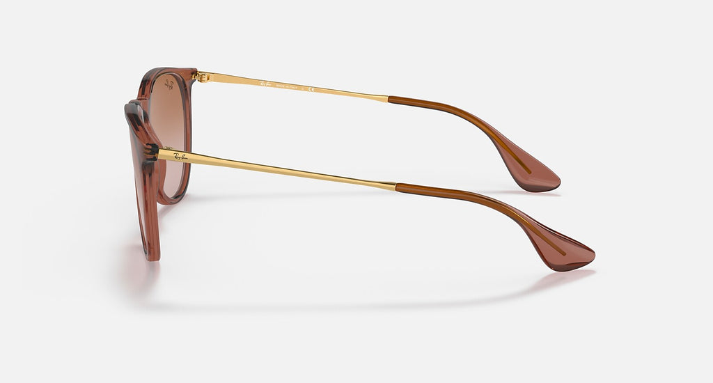 Ray-Ban Erika Classic - Polished Transparent Light Brown / Gradient Brown, side view