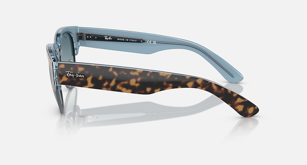 Ray-Ban Mega Clubmaster RB0316S - Polished Havana on Blue on Gunmetal/Blue