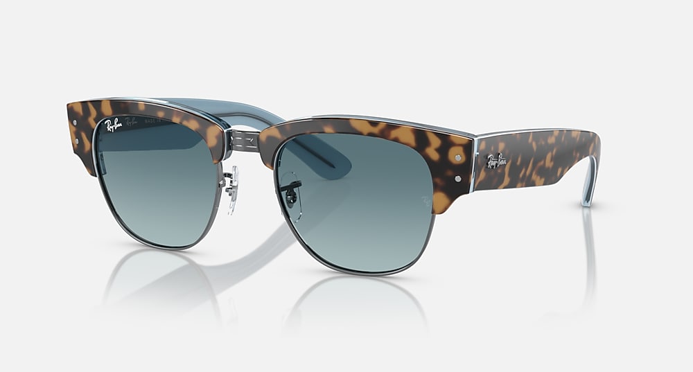 Ray-Ban Mega Clubmaster RB0316S - Polished Havana on Blue on Gunmetal/Blue