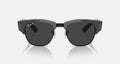Ray-Ban Mega Clubmaster RB0316S - Polished Grey on Black/Black Polarized