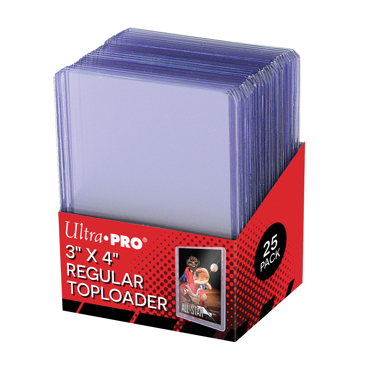 Ultra Pro 3" x 4" Regular Toploaders - 25 pack