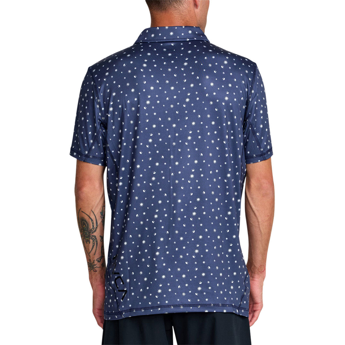RVCA Sport Vent Polo - Moody Blue - back