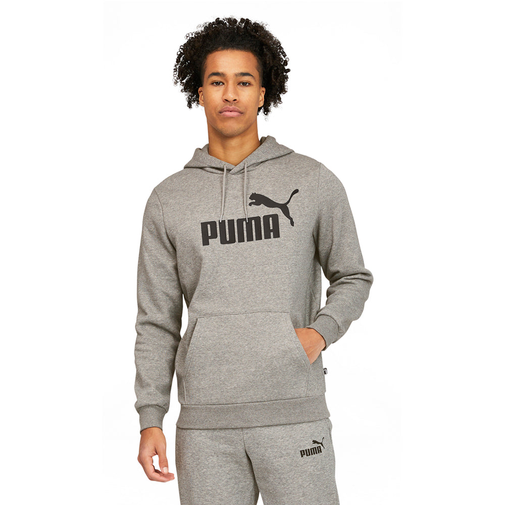 PUMA Essentials Big Logo Pullover Hoodie - Grey - front