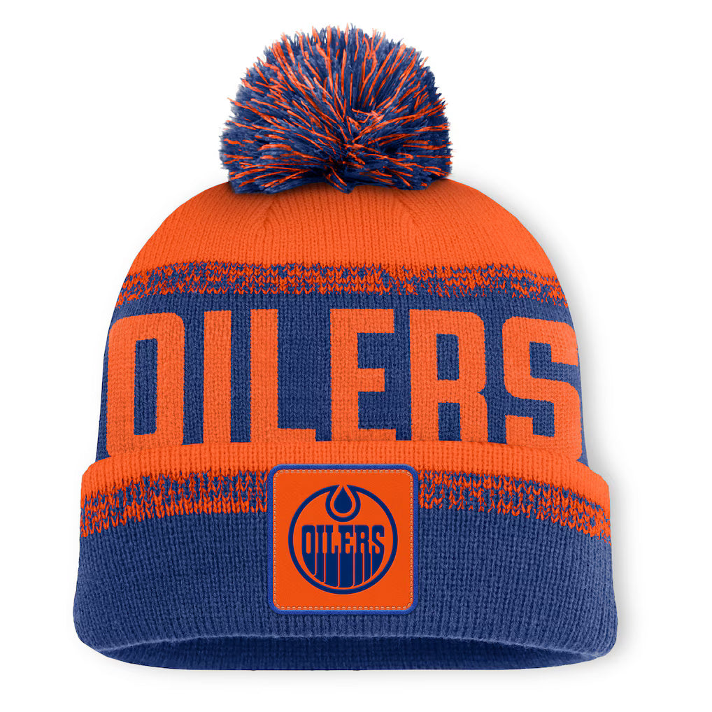 Fanatics Edmonton Oilers Thrive Cuffed Knit Hat with Pom