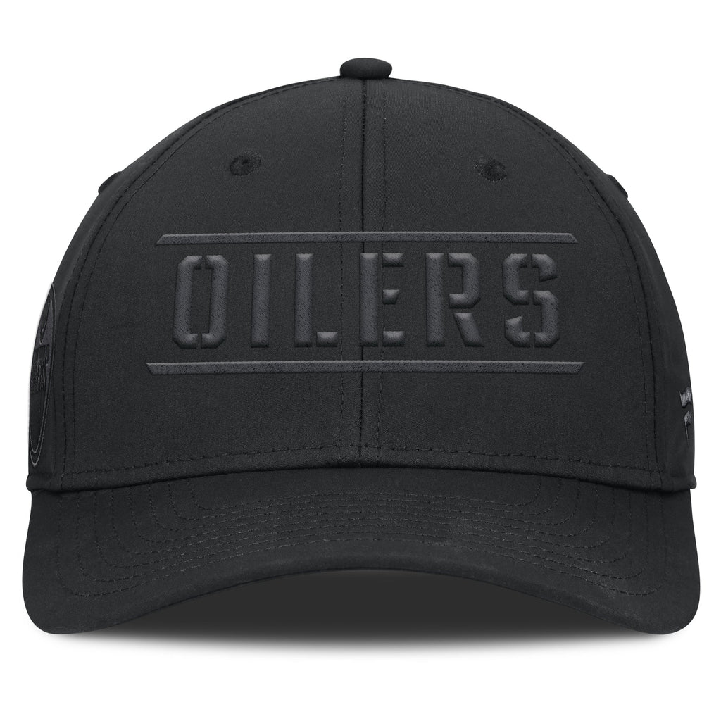 Fanatics Edmonton Oilers Ruck Up Black Flex Hat