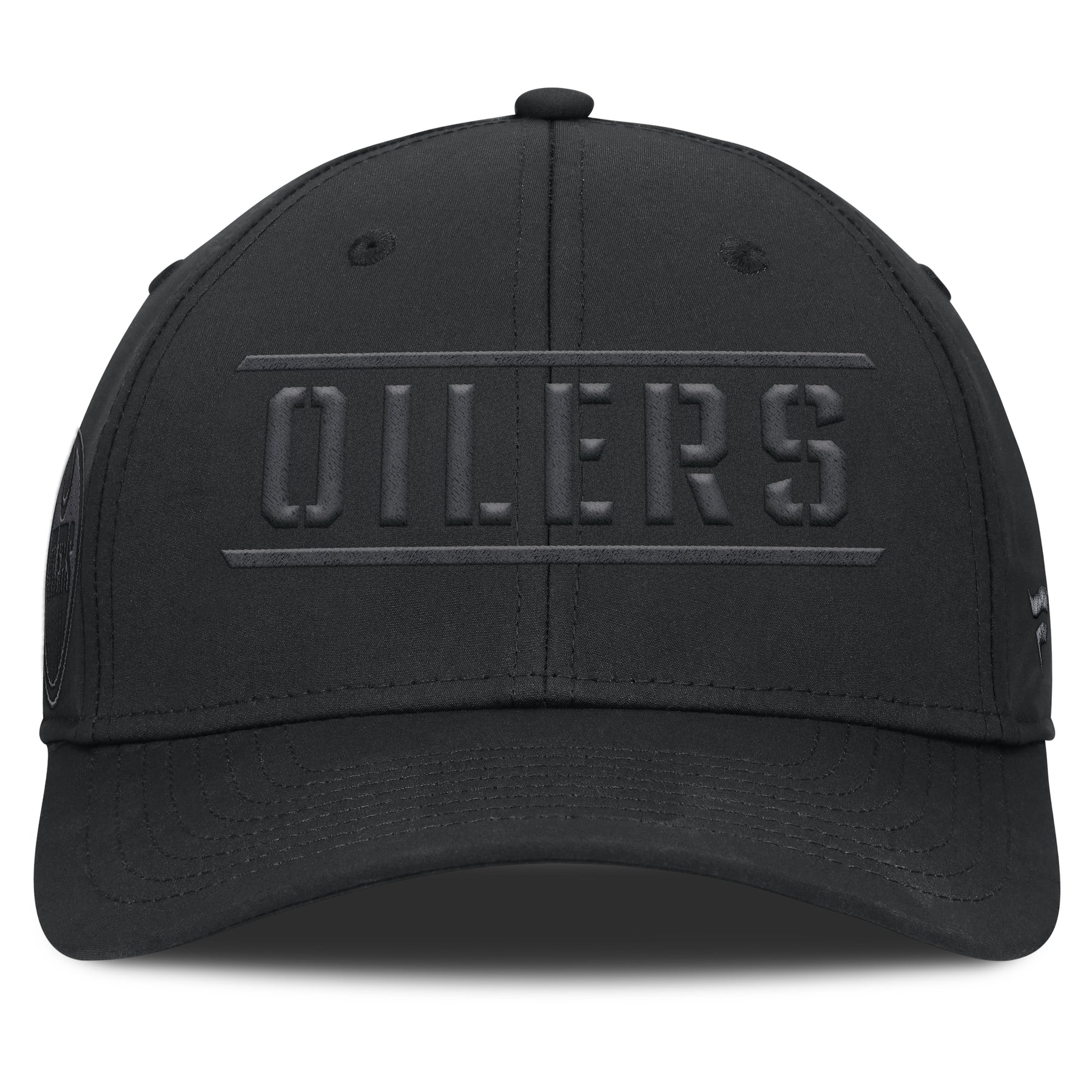 Fanatics Edmonton Oilers Ruck Up Black Flex Hat