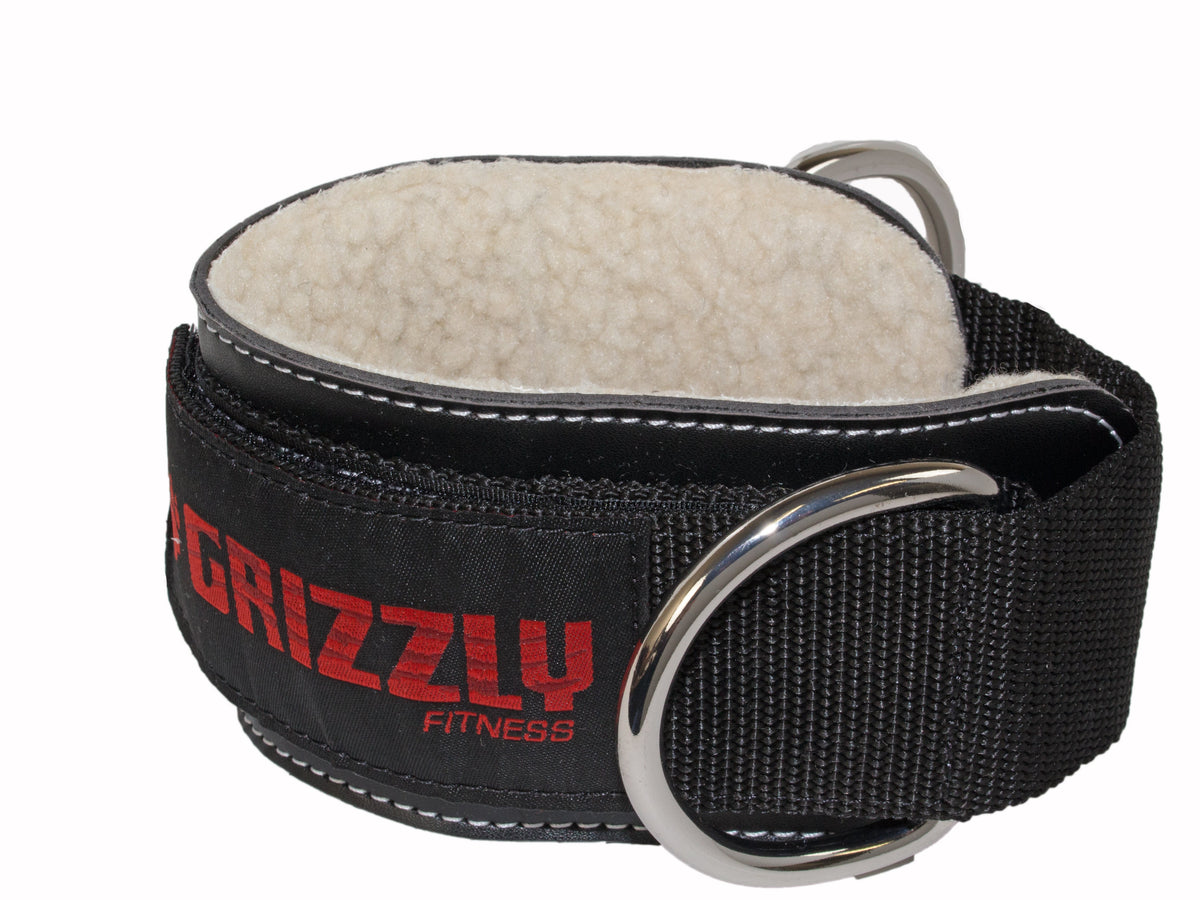 Grizzly Leather Ankle Strap - detail view