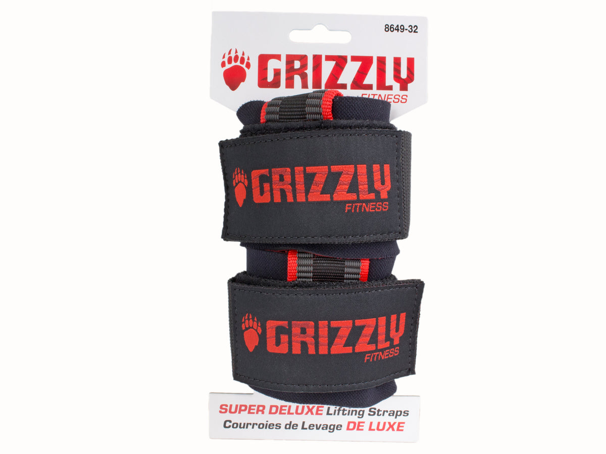 Grizzly Super Deluxe Lifting Straps - front view