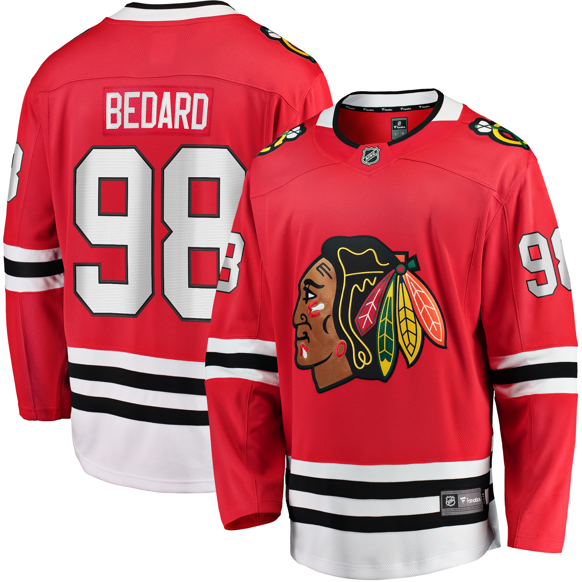 Fanatics Chicago Blackhawks Breakaway Jerseys - Connor Bedard