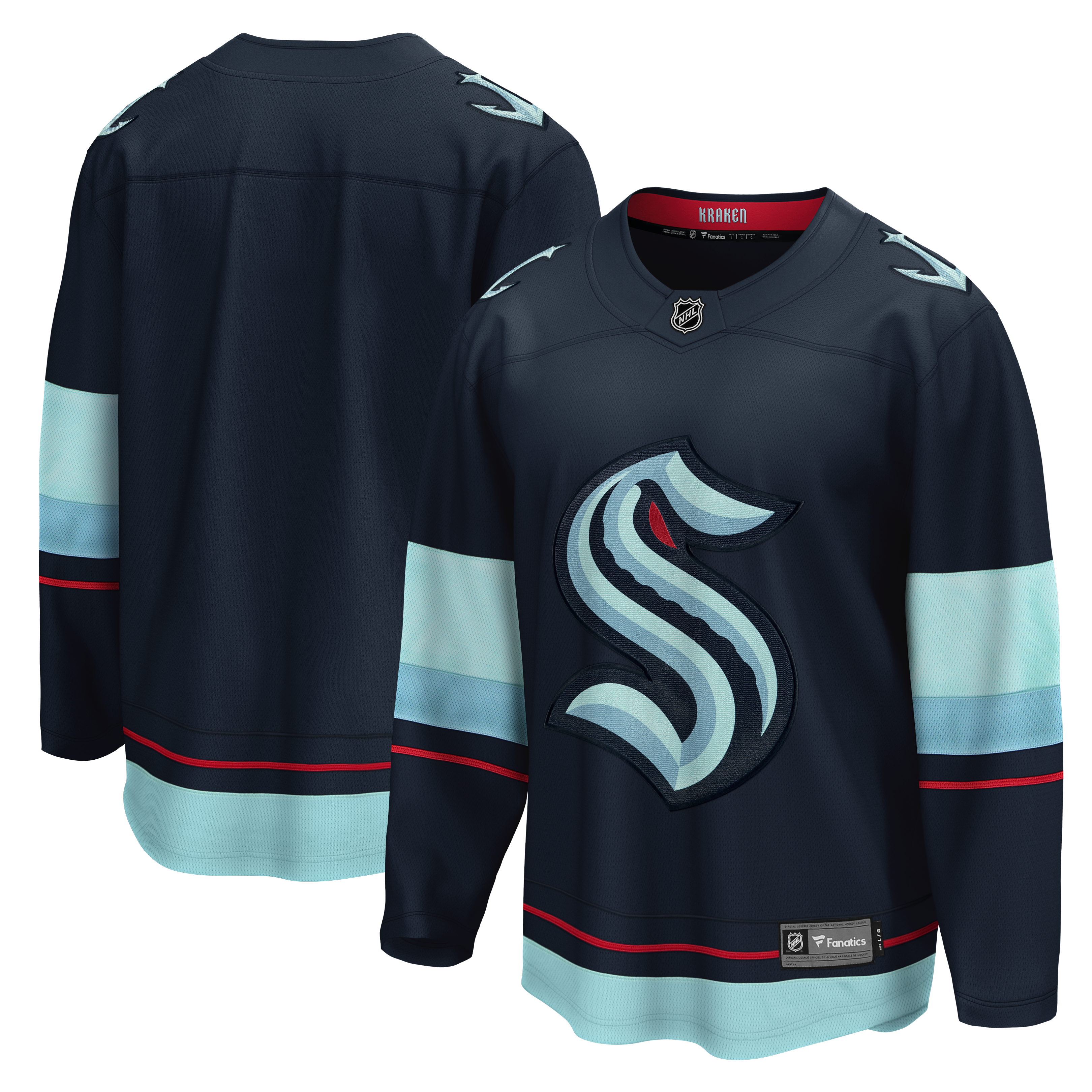 Seattle Kraken Home Breakaway Jersey - Blank
