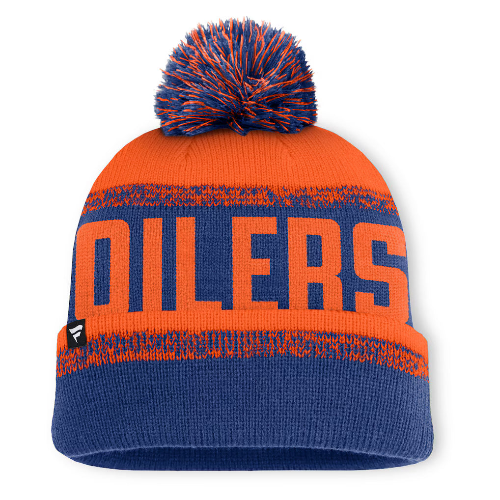 Fanatics Edmonton Oilers Thrive Cuffed Knit Hat with Pom