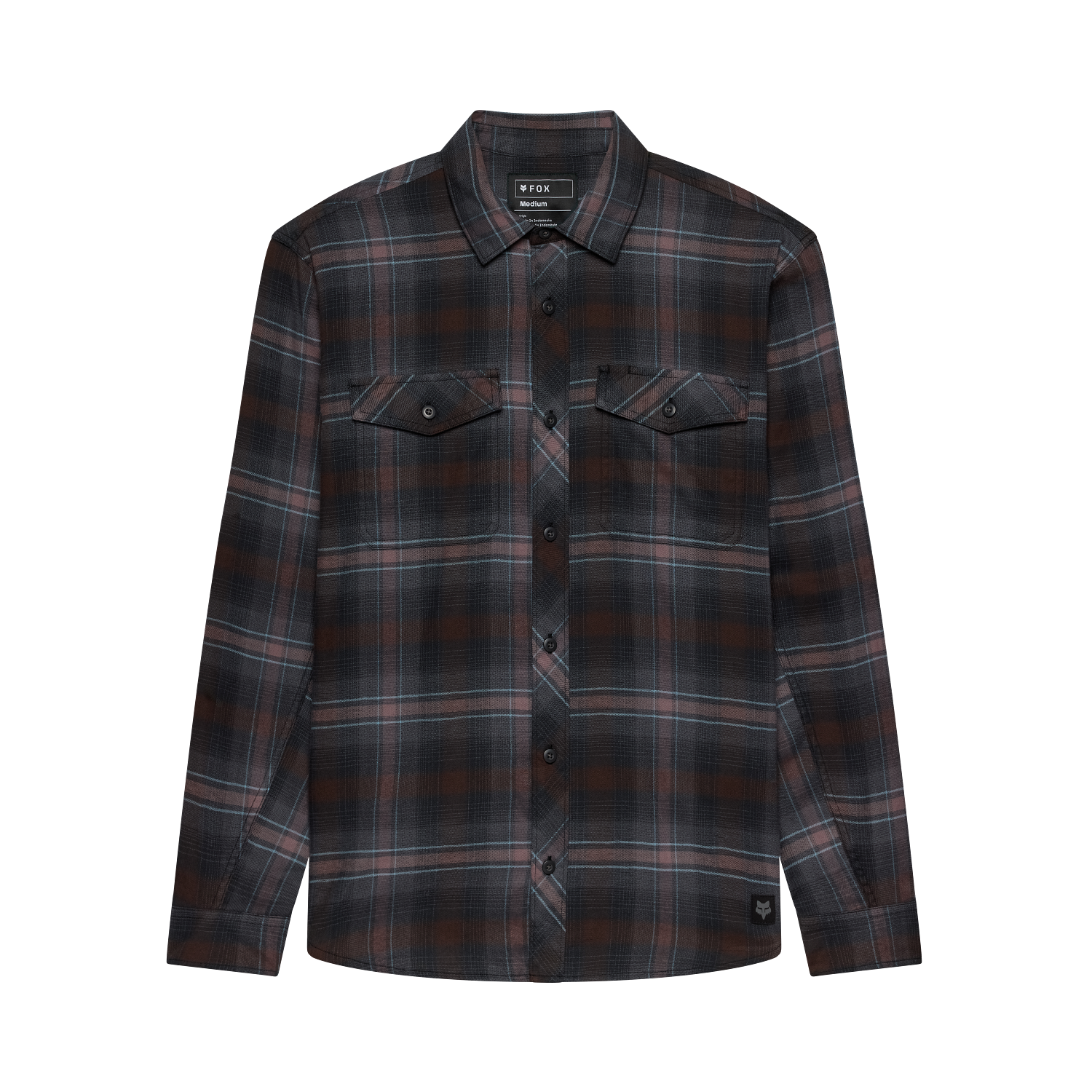 Fox Men's Survivalist Stretch Flannel Long Sleeve Shirt - Black