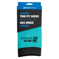 Blue Sports Junior Pro-Skin Thin Fit Skate Socks - Ice Blue - in package