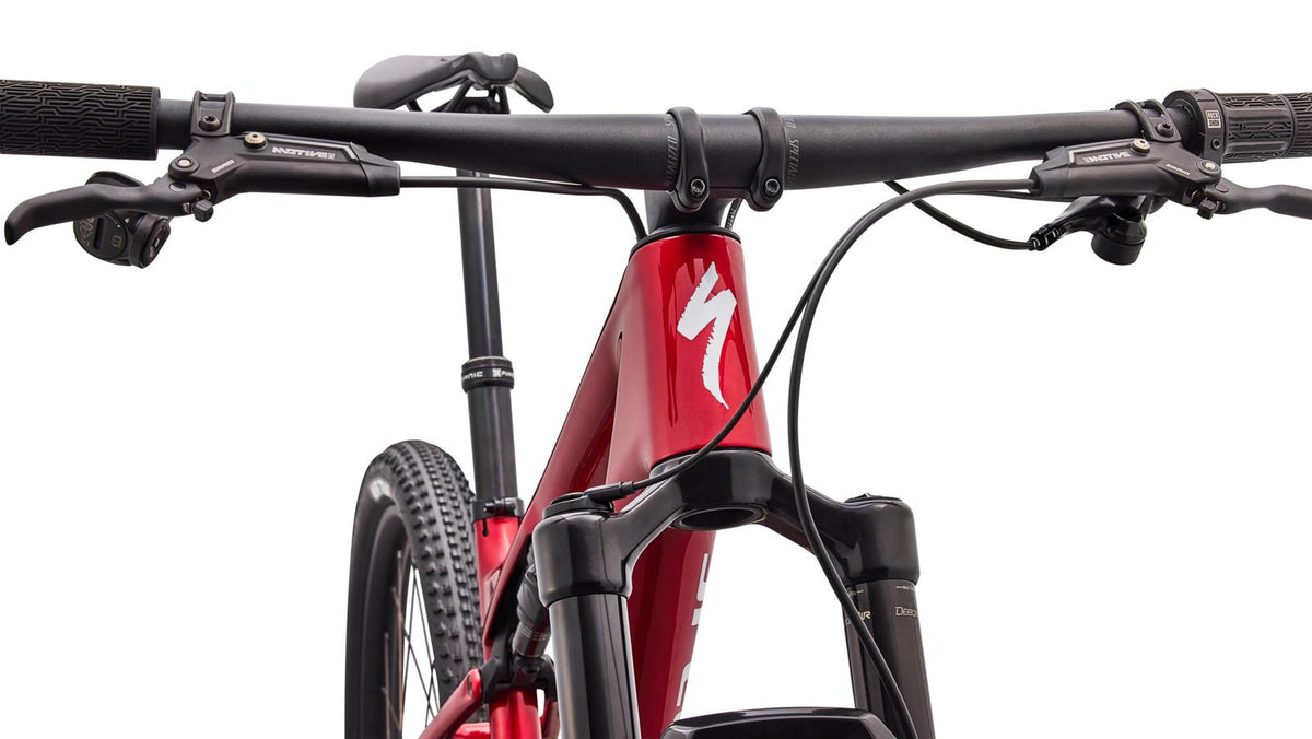 Specialized Epic 9 Comp - 2027 - GLOSS RUBY METALLIC, head tube detail