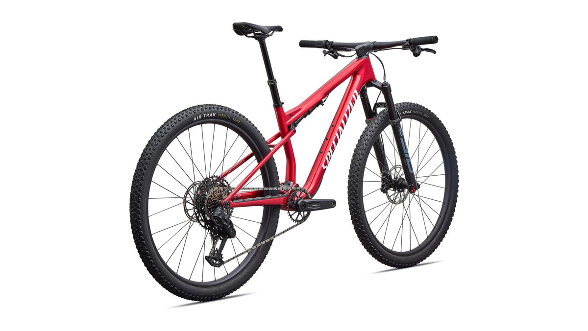 Specialized Epic 9 Comp - 2027 - GLOSS RUBY METALLIC, rear three-quarter view