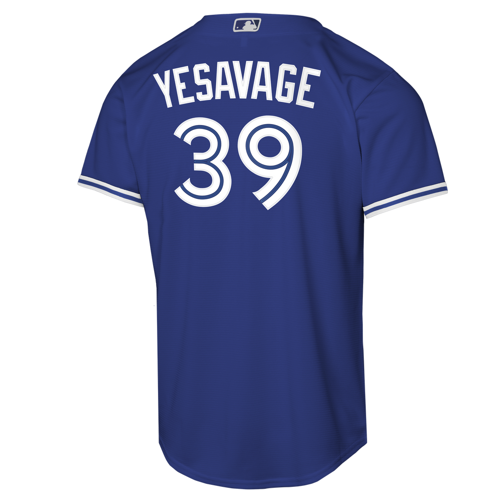 Nike Youth Toronto Blue Jays Trey Yesavage alternate 2 jersey back with name and number