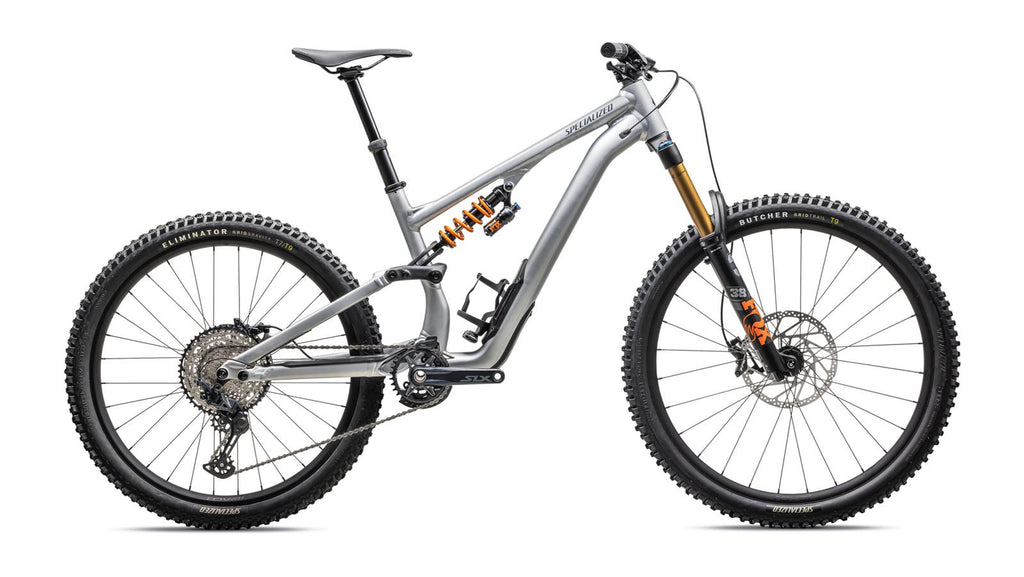 Specialized Stumpjumper 15 Alloy FOX Coil - 2025 - SATIN BRUSHED ALUMINUM/CAST BLUE, hero view