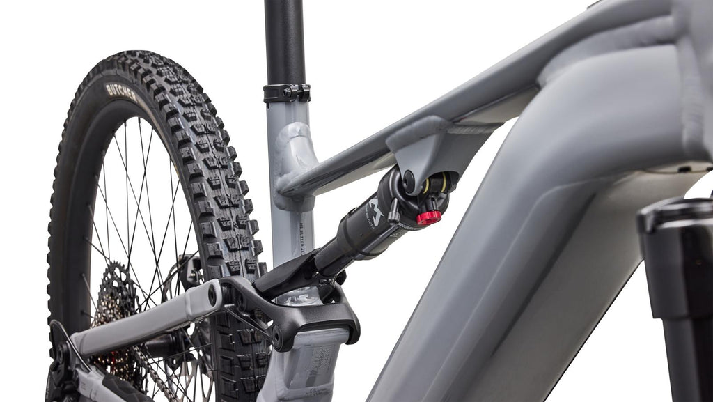 Specialized Turbo Levo 4 Alloy - 2027 - GLOSS COOL GREY, top tube detail