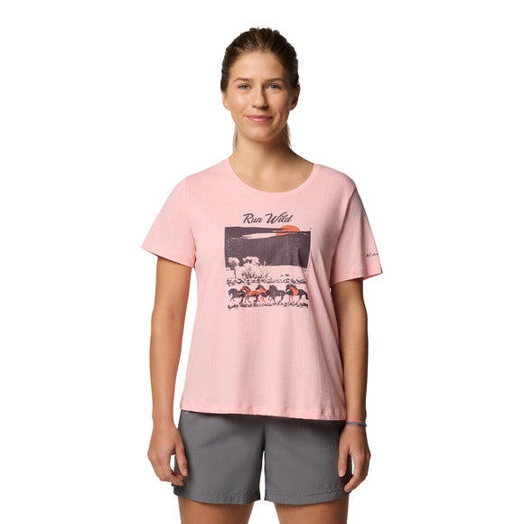 Columbia Women's Ruby Springs Graphic Scoop Neck Short Sleeve Shirt