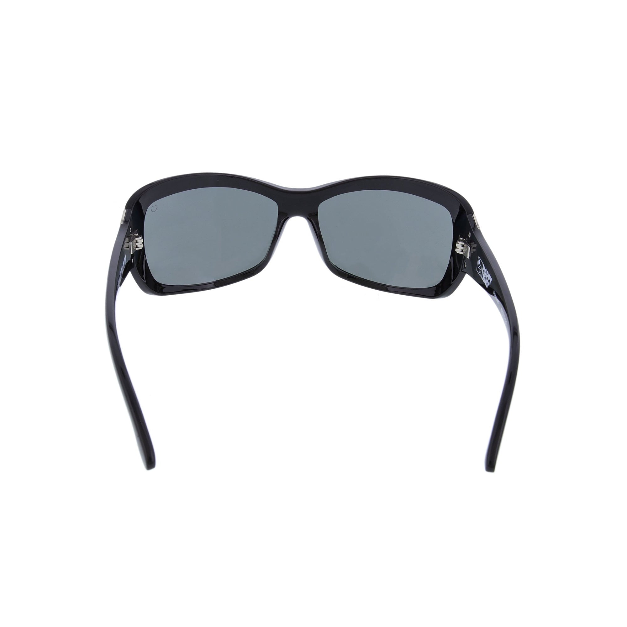 Spy Farrah Happy Lens Polarized Sunglasses, Black/Happy Gray Green Polarized, back view
