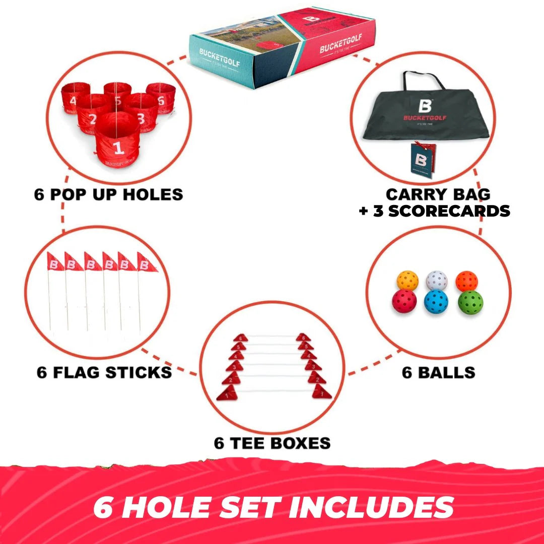Pro 6 Hole Portable Golf Backyard Game