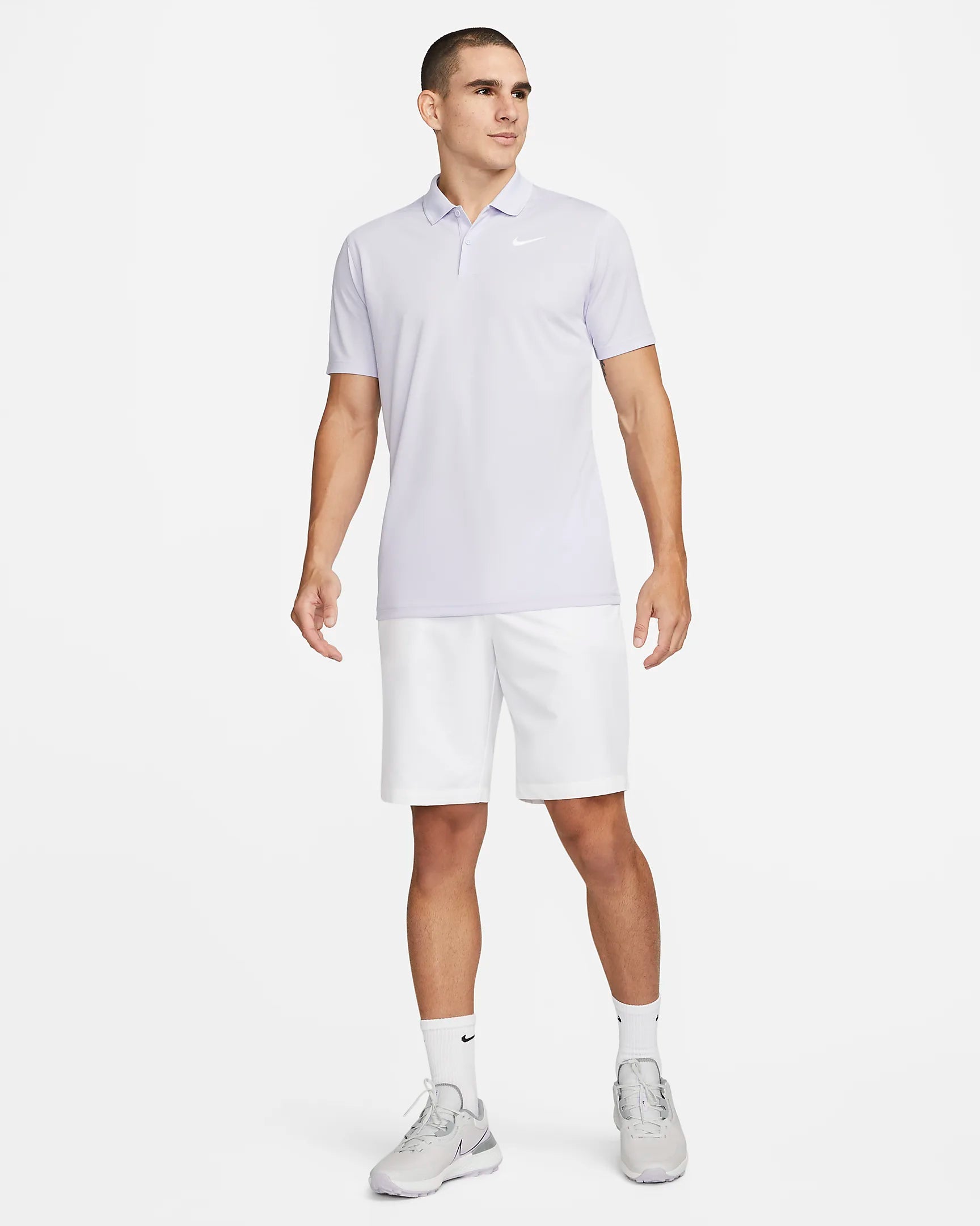 Nike dri 2025 fit polo white