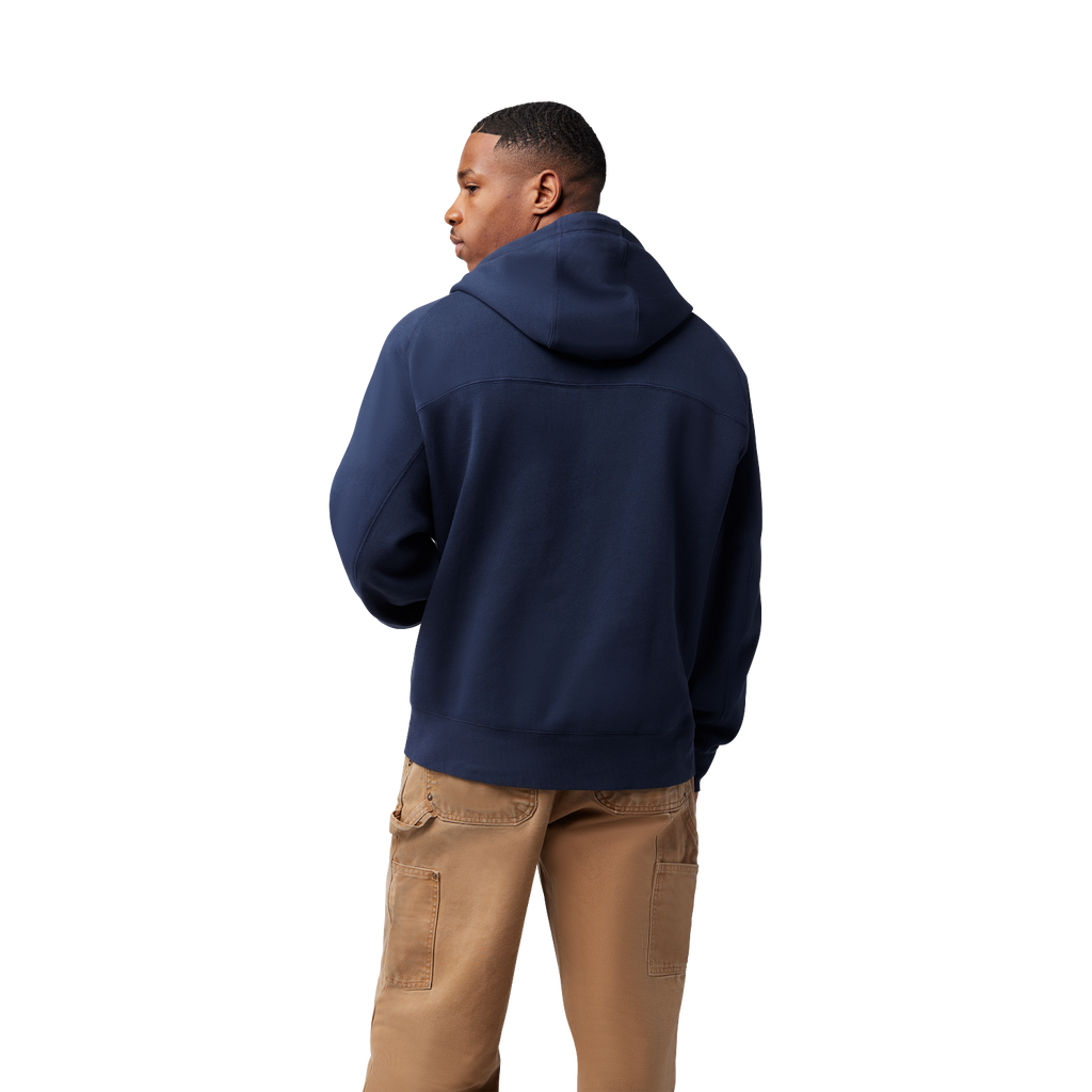 Fox Men's Moto-X Oversized Zip Hoodie Midnight Blue detail