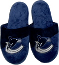 FOCO NHL Big Logo Adult Slippers- Vancouver Canucks