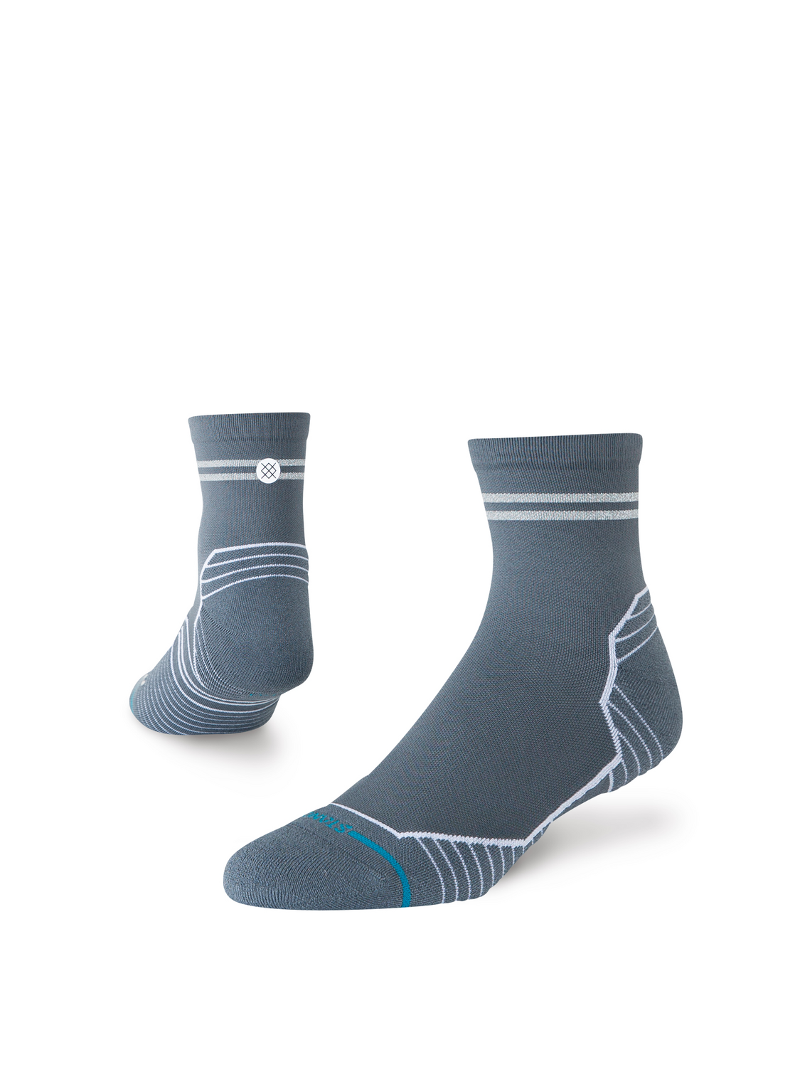 Stance Run Reflector Light Quarter Socks