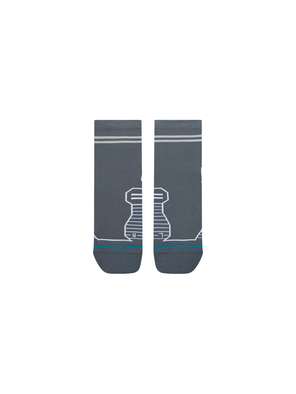 Stance Run Reflector Light Quarter Socks