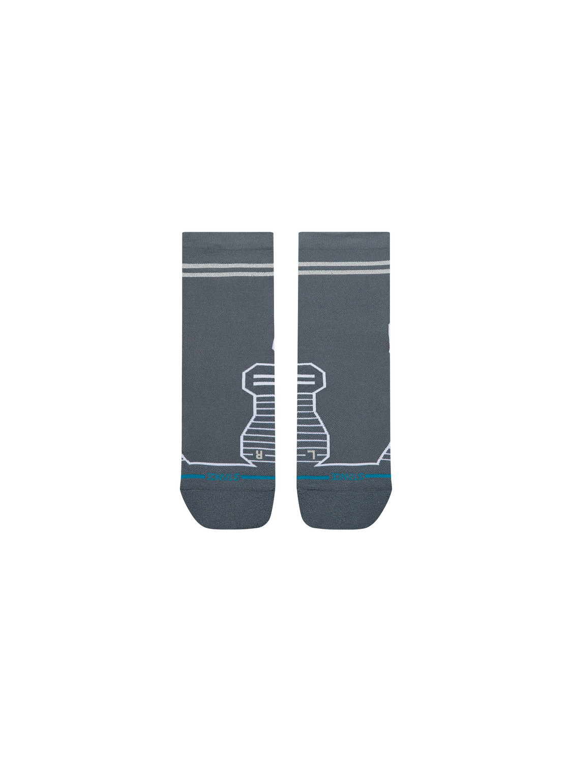 Stance Run Reflector Light Quarter Socks