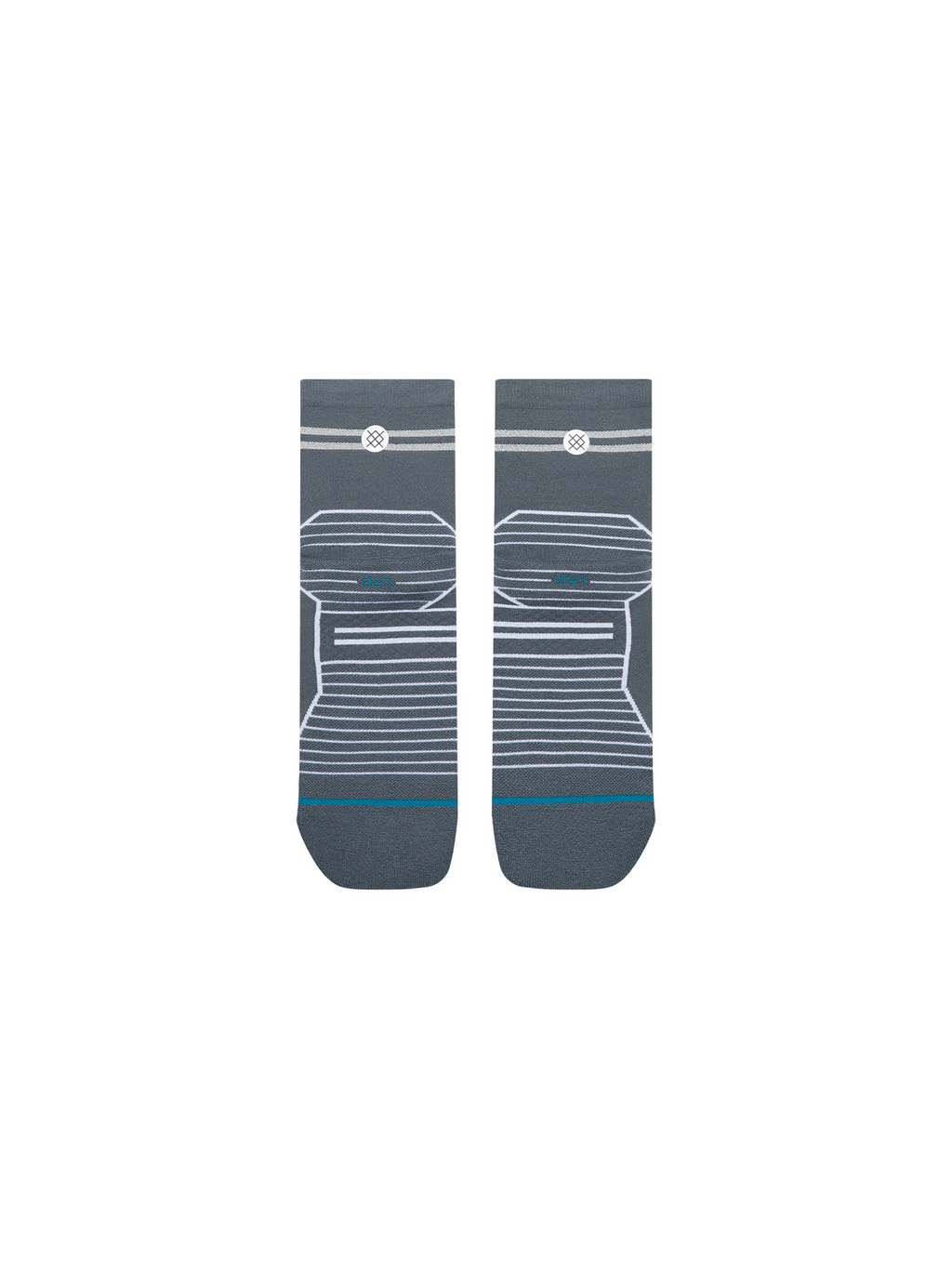 Stance Run Reflector Light Quarter Socks