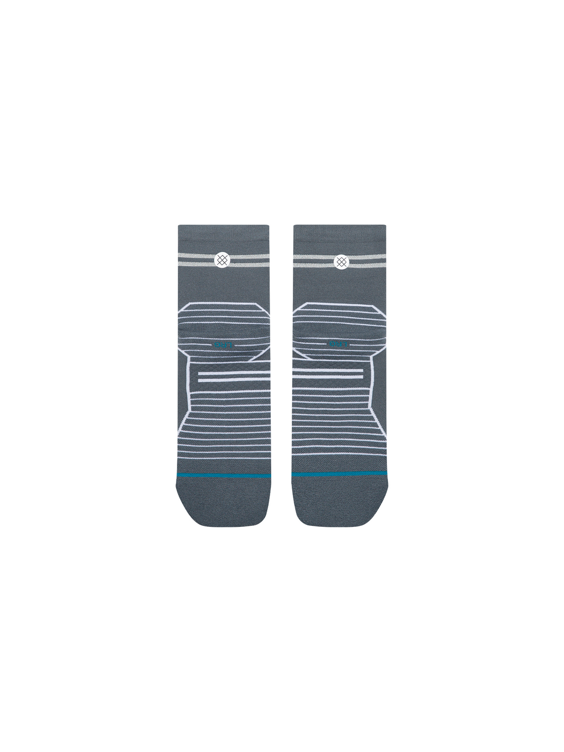 Stance Run Reflector Light Quarter Socks