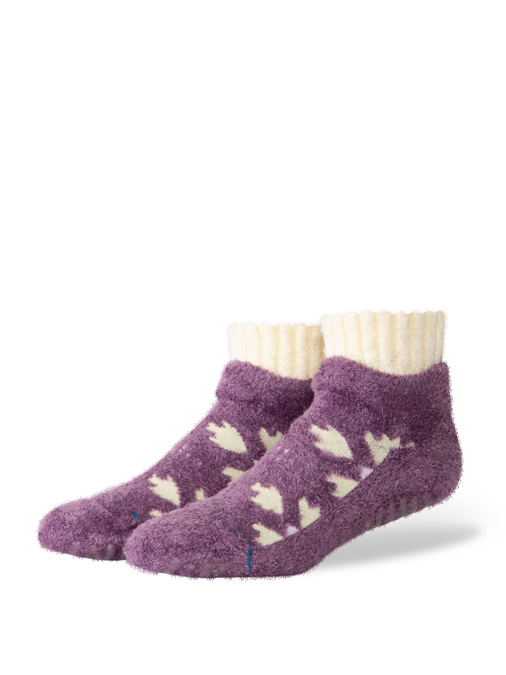 Stance Women's Sugar Plum Cozy Slipper Socks - PURPLE, front view