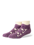 Stance Women's Sugar Plum Cozy Slipper Socks - PURPLE, front view
