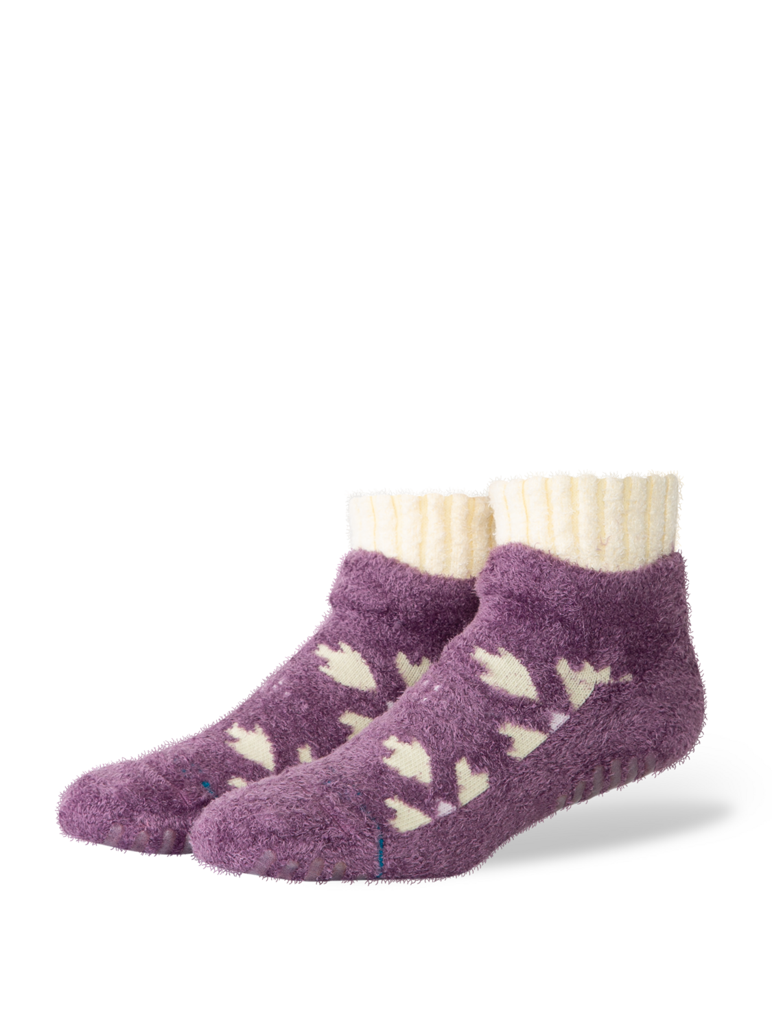 Stance Women's Sugar Plum Cozy Slipper Socks - PURPLE, front view