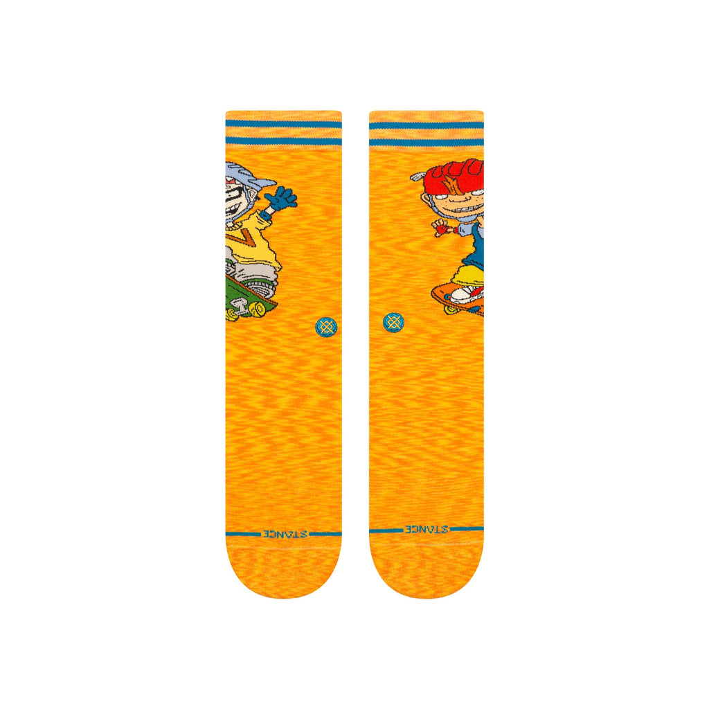 Stance Sam and Twister Crew Socks Orange - alternate